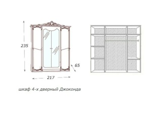 Шкаф "Джаконда" фото 1977